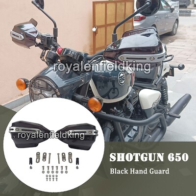 Passend Für Royal Enfield Shotgun 650 ''Getönt Schwarz Farbe Handschutz Kit''