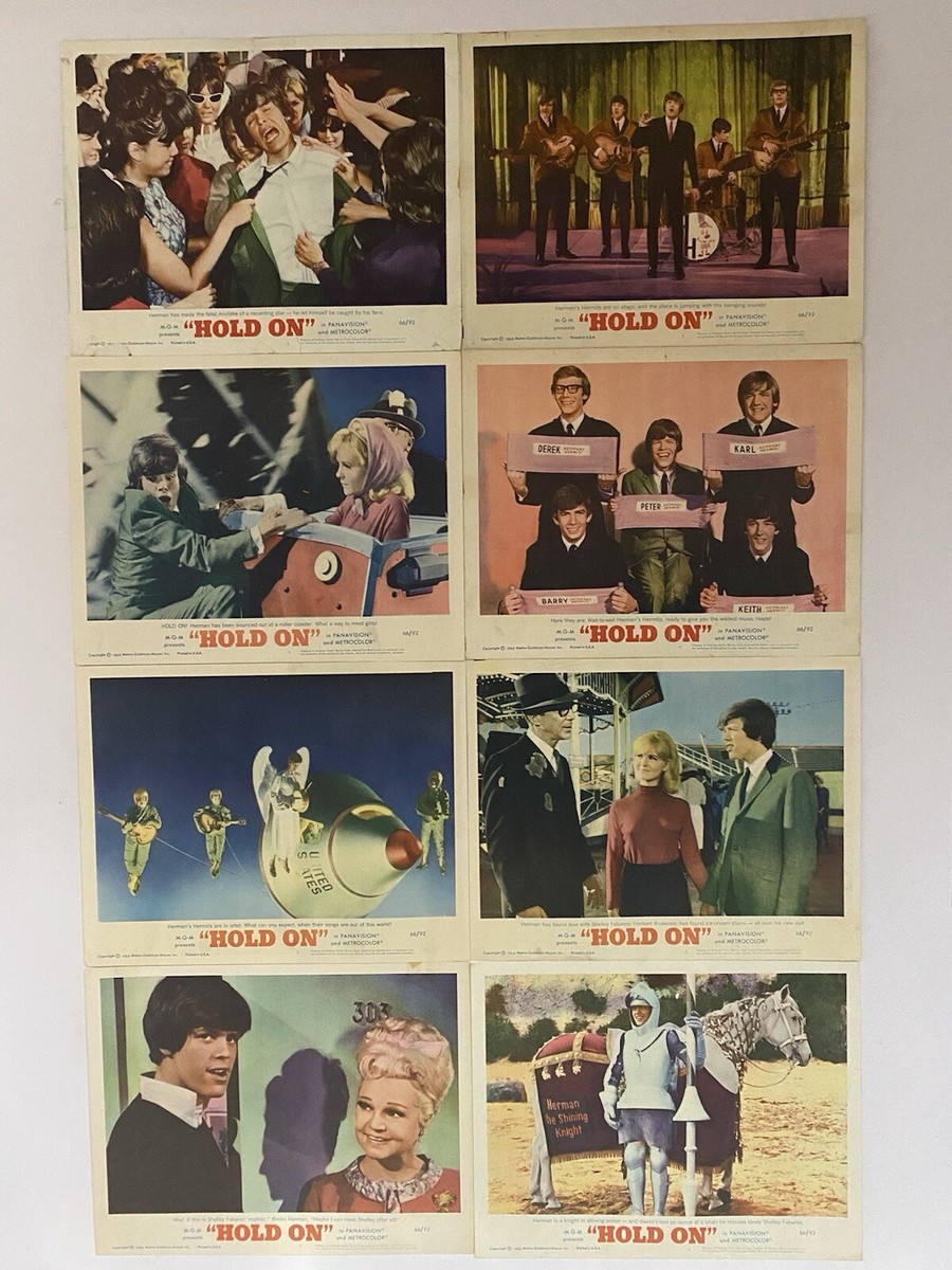 Hold On 1966 Vintage Lobby Card Set with Herman's Hermits