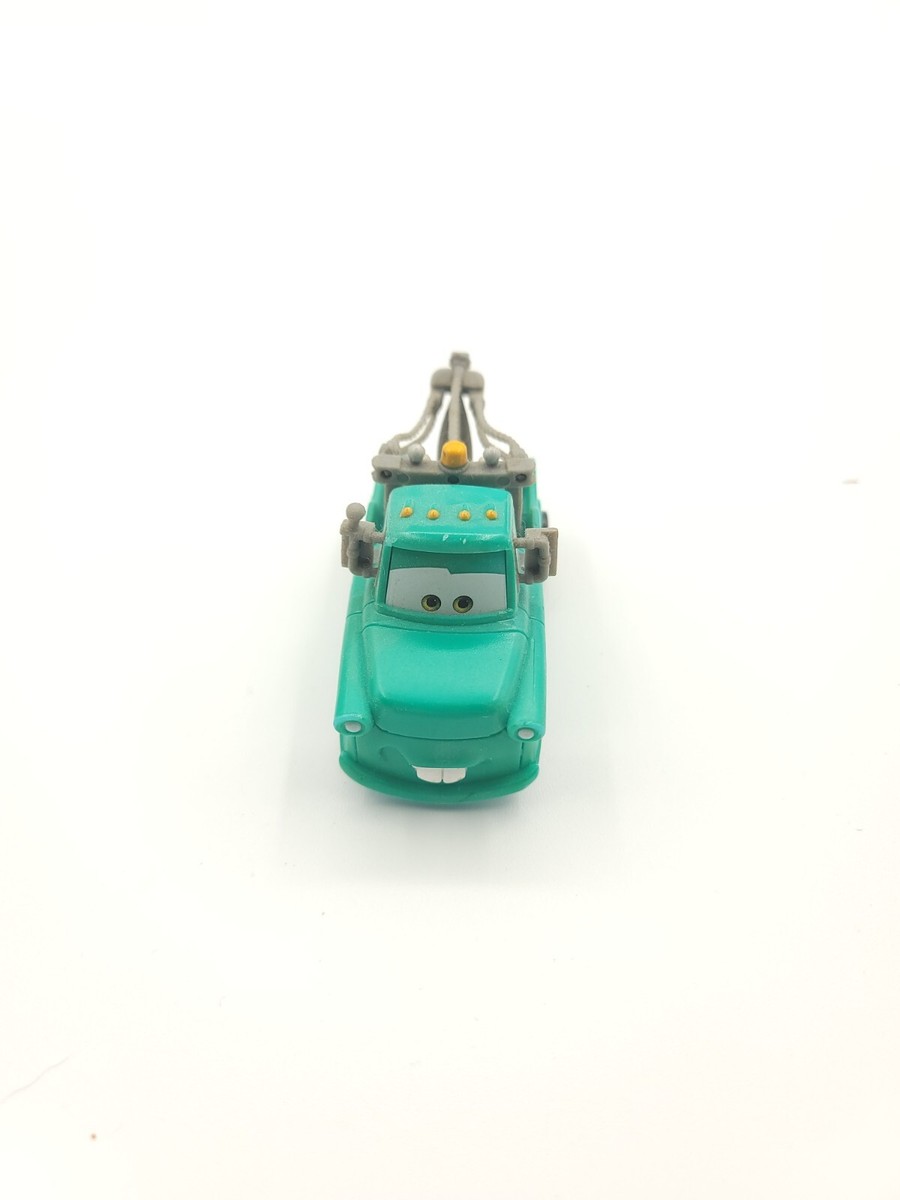 Disney Pixar Cars Diecast Plastic Tow Mater Blue Teal 3” T2951. VG