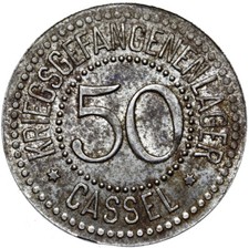 Cassel - Hesse - POW Camp KGL PRISONER OF WAR CAMP - Coin - 50 Pfennig Iron WW1
