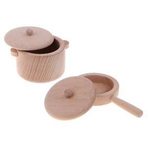 wooden toy pans