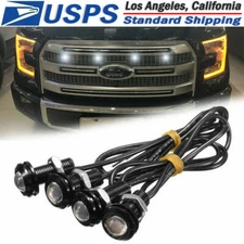 Raptor Style White Lens Grille 4X LED Lights For Toyota Tacoma TRD Pro 2016-2018