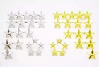 A Set WW2 US Military Army Air Force Stars General Rank Badge Pin Insignia US293