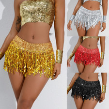 Donna Nappa Lustrini Danza Pantaloncini Latino Mini Clubwear Festa Hip Hop Sexy