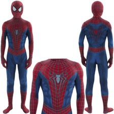 The Amazing Spider-man 2 Jumpsuit Spiderman Cosplay Costume Halloween Adult Kids