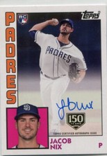 2019 Topps - JACOB NIX - 150 Years of Baseball Autograph 1984 - PADRES #d/150
