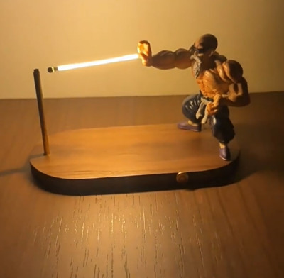 Dragon Ball Z Master Roshi Kamehameha Magnetic Night Light  Levitating Desk Lamp