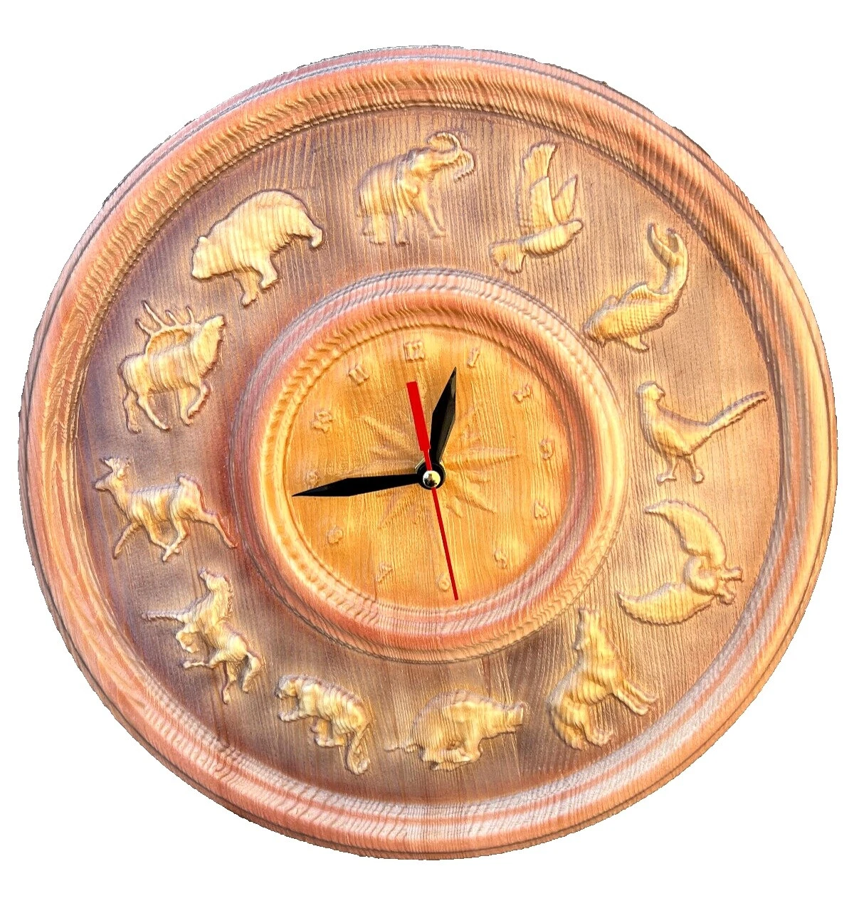 Handmade Wooden Holiday Wall Clocks