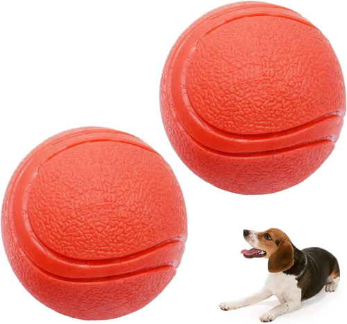 Hard Rubber Balls for Dogs - Indestructible Dog Training Ball - Picture 1 of 12
