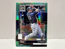 2022 Panini Donruss Optic Green Dragon Prizm /99 Ty France #144 Baseball Card!
