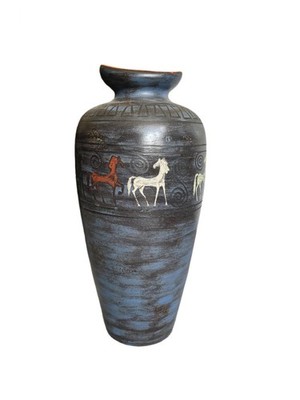 Westdeutsche Vase Hans Welling für Ceramano West The Pergamon XXL Fat Lava Vase