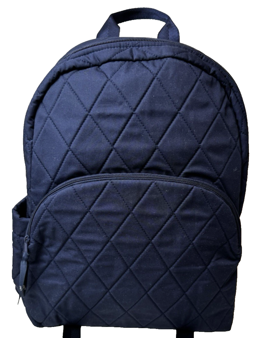 NWT Vera Bradley Large Backpack Moonlight Blue Denim Laptop Pocket Trolley Large Vera Bradley Denim Moonlight Navy Large Laptop Essential  main image 4