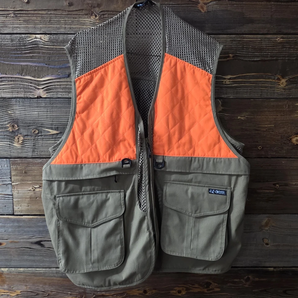 Gander Mountain Guide Series Men's Blaze Orange Tan Mesh Hunting Vest-Size XL - Image 3 of 4