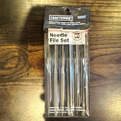Craftsman 9-6757 Swiss Pattern Single-Cut Needle File Set 6pc 6-1/4 in Price OBO