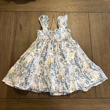 Janie and Jack Girls 18-24M Floral Smocked Sleeveless Square Neck Sundress