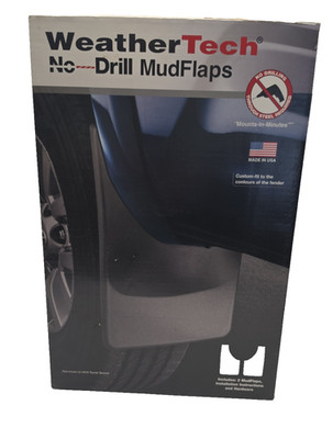 WeatherTech No Drill MudFlaps 110024 Black Dodge Ram Front