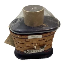 Longaberger 2013 Inaugural Basket Blue Red NEW