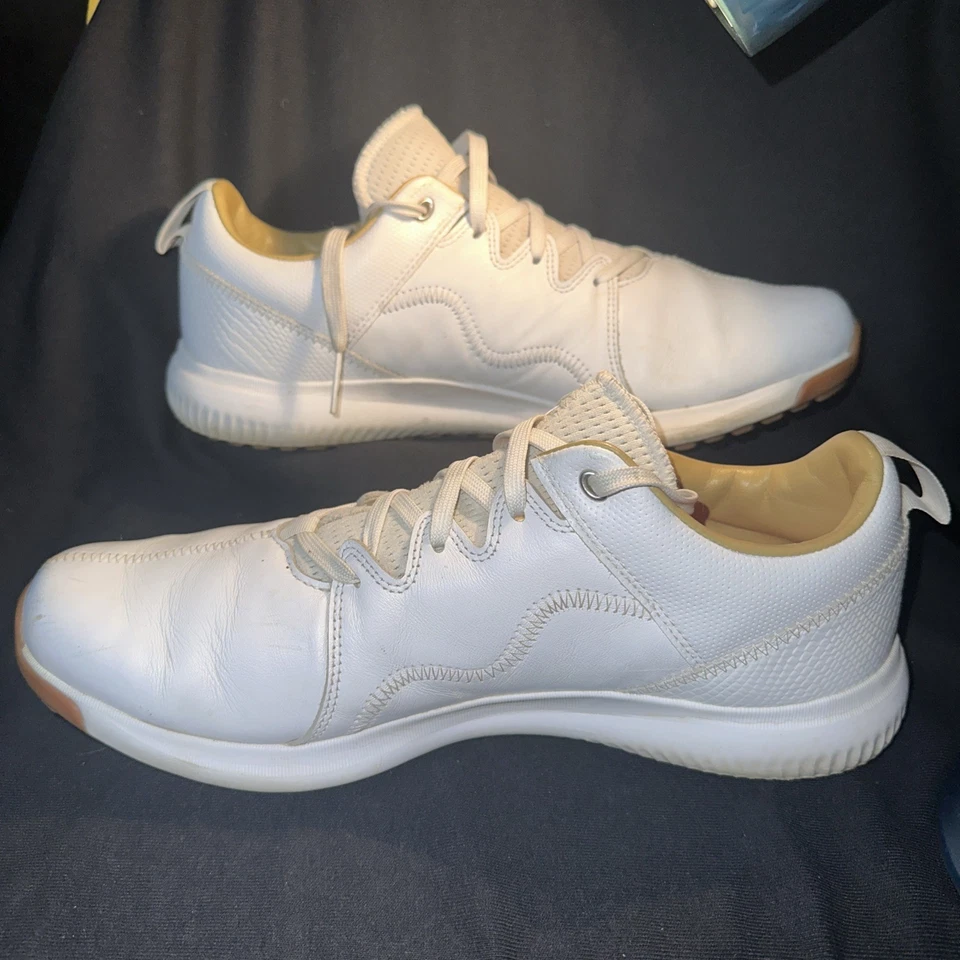 Zapatos de golf Adidas Adicross PPF sin clavos RARO / EE. UU. 12,5 medianos BB7880 / blancos Foto 2 de 4