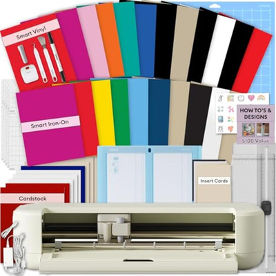 Cricut Explore 5 Essential Bundle + Rainbow Sampler