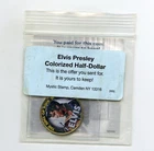 1981 ELVIS PRESLEY COLORIZED KENNEDY HALF DOLLAR COIN – MYSTIC STAMP PROMO