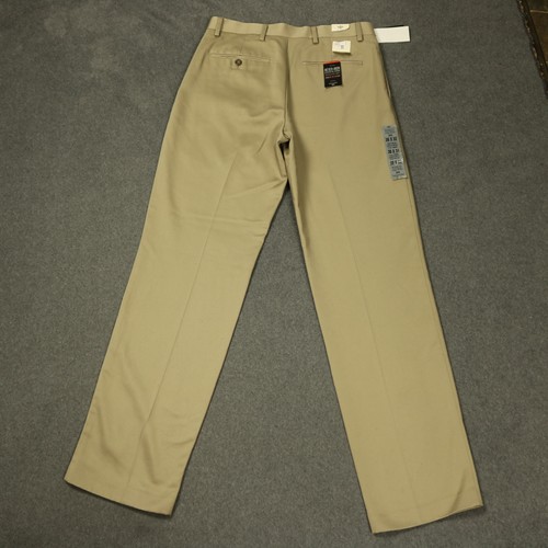 Dockers Cotton Never-Iron Essential Khaki Pant Straight Leg Flat Front Tan 30x32 - Picture 10 of 24
