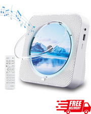 Portable CD Player Bluetooth 5.1 HiFi Sound Boombox with Speakers, FM, USB, AUX