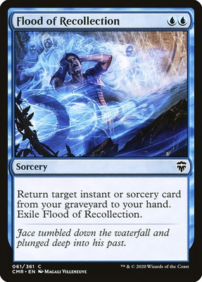 #ad #ad Flood of Recollection Foil Commander Legends 61 NM MTG $1.99