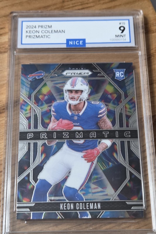 2024 Panini Prizm - Prizmatic Keon Coleman #15 Silver Prizm (RC)