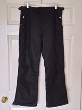 Vintage 80's Skitique International Ski/Snow Pants, Men's Small, Black