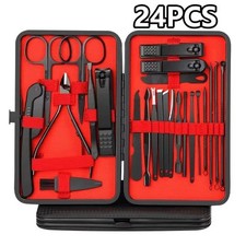 Women Men Manicure Pedicure Set Finger Toe Nail Clippers Scissors Grooming Kit