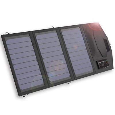 ALLPOWERS 15W Solarpanel Faltbar mit 10000mAh Powerbank Tragbares Ladegerät USBC