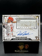 2024 Topps Inception - Mlb First Milestones Autograph Relics Wade Meckler /99