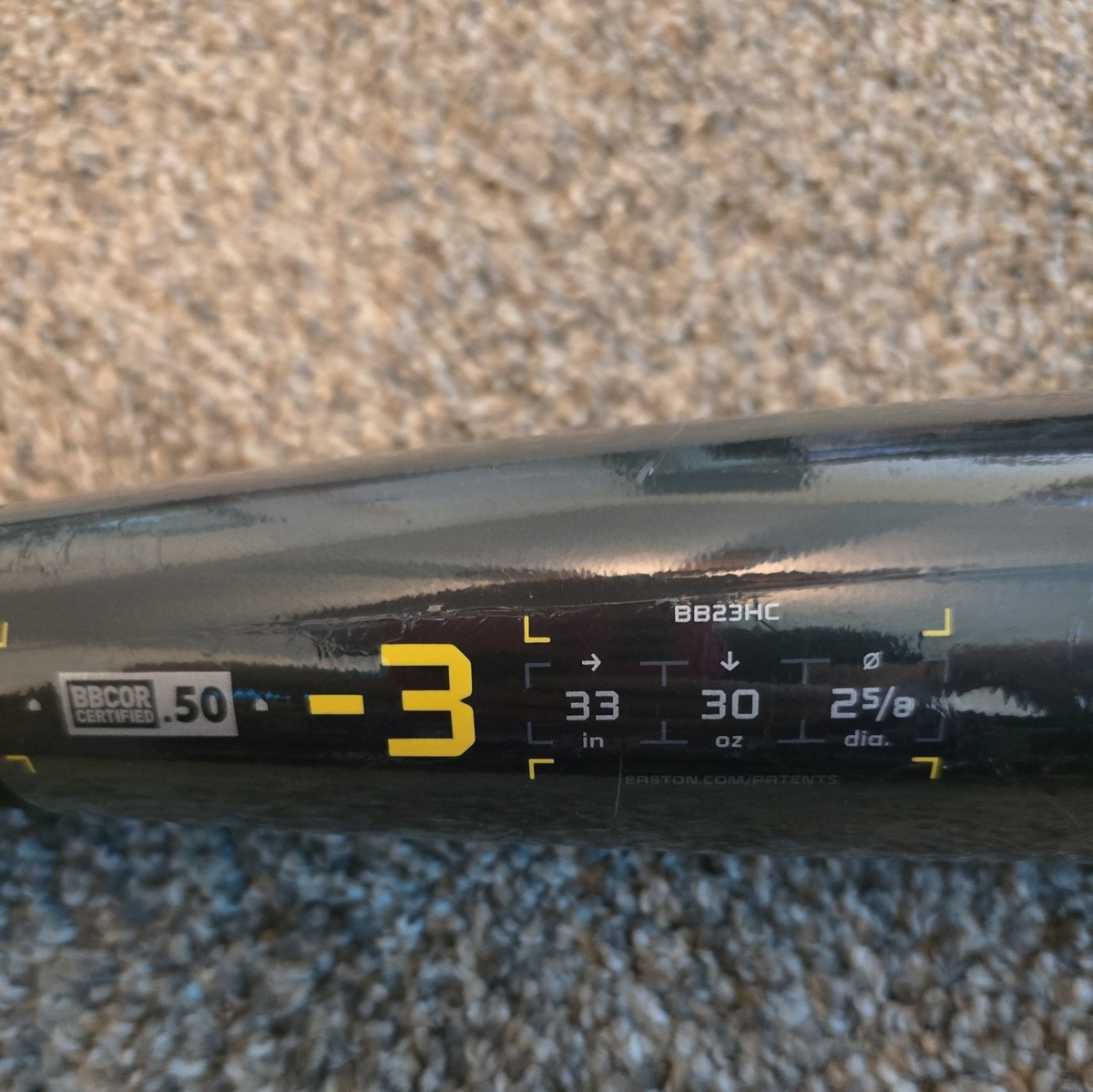 Batte De Baseball Easton Hype Comp BBCOR 2023 - (-3) BB23HC - 32 Pouces / 29 Oz