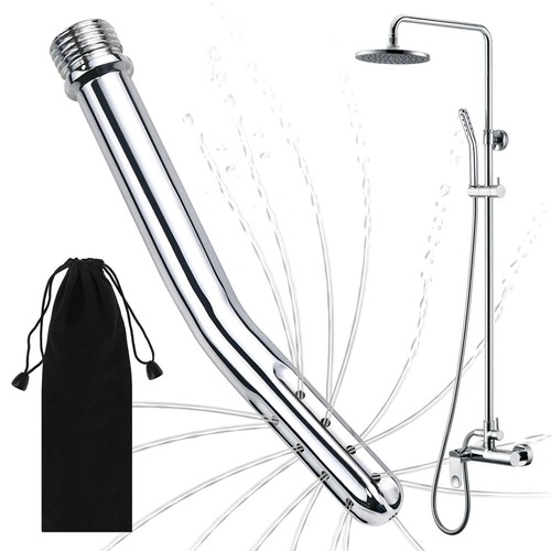 Metal Shower Cleaner Enema Douche System Handheld Water Shower Nozzle Anal Rins