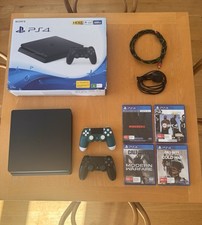 Sony PlayStation 4 PS4 Slim 500GB Bundle Boxed + Controller + 4 Games
