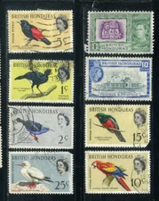 Early Used British Honduras Stamp Collection MSC018