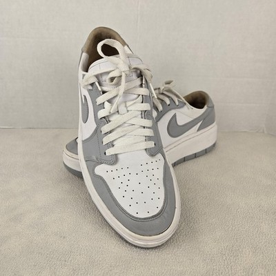 Jordan Nike Air Jordan 1 Elevate Low Shoes Womens Size 12 White Gray Sneakers