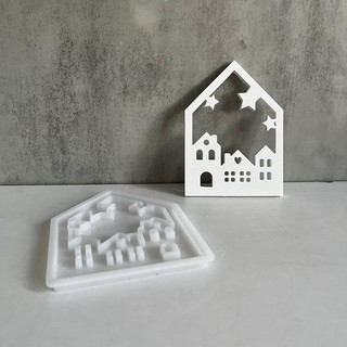 Silikonform "Haus" Gießform Für Gips