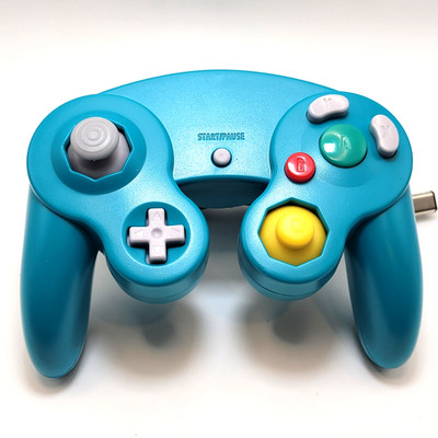 Nintendo GameCube Controller Game Pad For NGC - Wii  - Ocean Blue Teal