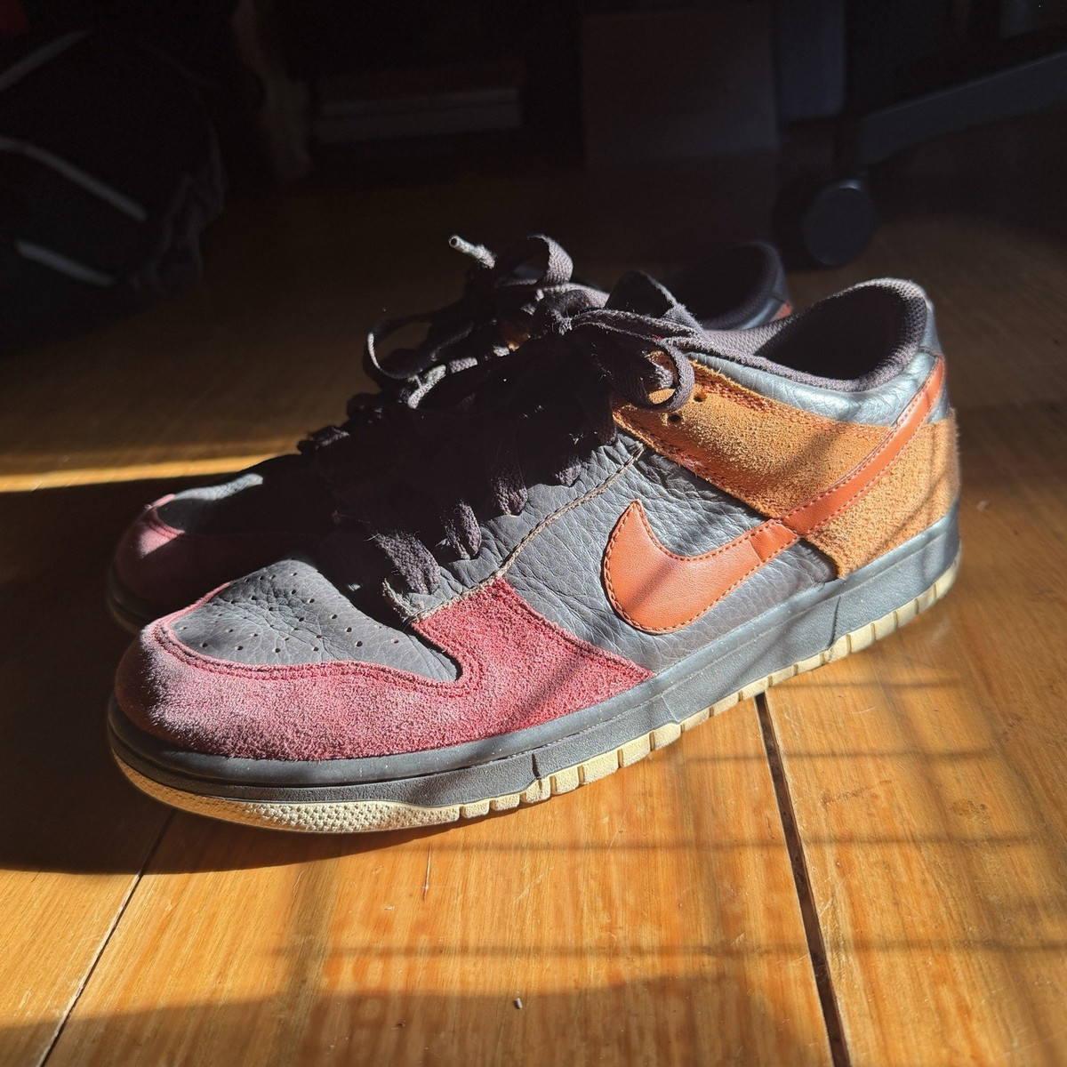 Nike Dunk Pro SB Bison Brown Red Orange Black Low Top 304292-226