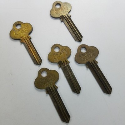Lot of 5 Uncut Key Blanks Star 6CO2 6 Pin Master Ilco Num 1001EA 01EA Corbin CO4