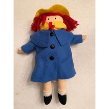 Vintage Eden Madeline Doll   Blue Coat  Yellow Hat