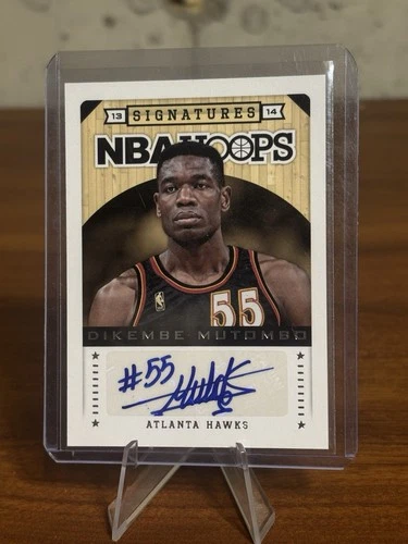2013-14 NBA Hoops Signatures Dikembe Mutombo #145 Auto HOF Nuggets Hawks