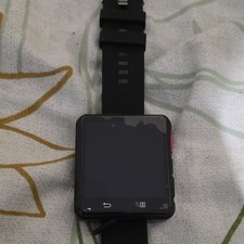 42mm Black Touchscreen Smart Watch Bluetooth Android Compatible 4GB Silicone