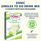 Sonic Singles To Go Powdered Drink Mix (Limeade) 6 Counts - USA IMPORT