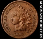 1865 Indian Head Cent - Scarce  Extra Fine+  Semi-key  Better Date  #J8268