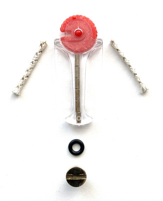 Scripto VU Lighter Repair Parts Kit - GOLD TONE Fill Screw, Seal, Wicks & More
