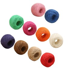 10 Pcs 25 M Thick Jute Twine Rope Decorative Packaging String