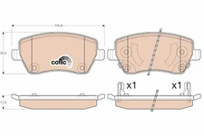 GDB3546 TRW Brake Pad Set, Disc Brake for Nissan
