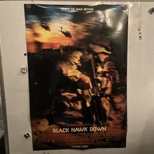 BLACK HAWK DOWN ADV (2001) Original Rolled DS Movie Poster